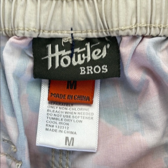 Howler Brothers Boys Red and Green Swim Trunks Tropical Design Medium - Picture 3 of 14